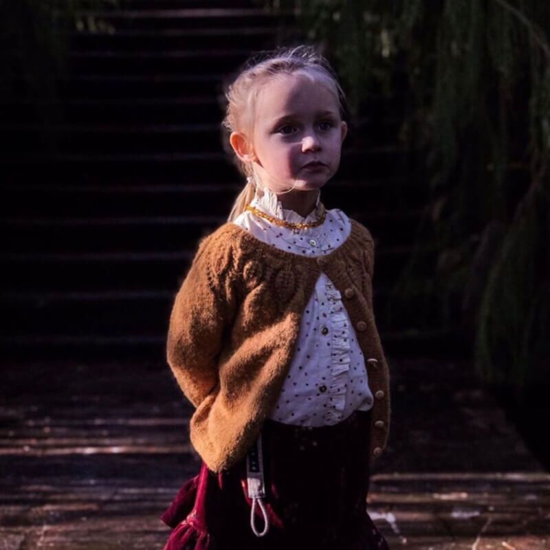 Nirrimis ravhalskaede - 0-5 aar - Caramel - Alfer & Trolde